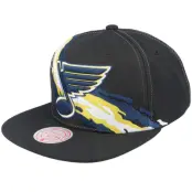 Mitchell&Ness - NHL Svart snapback Keps - St. Louis Blues Vintage Paintbrush Black Snapback @ Hatstore