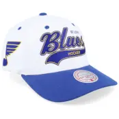 Mitchell&Ness - NHL Vit adjustable Keps - St. Louis Blues Tail Sweep Pro Vintage White/Blue Adjustable @ Hatstore