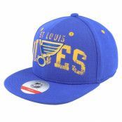 Outerstuff - NHL Blå snapback Keps - Kids St. Louis Blues Life Style Printed Flatbrim Blue Snapback @ Hatstore