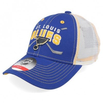 Outerstuff - NHL Blå trucker Keps - Kids St. Louis Blues Lockup Meshback Blue/White/Yellow Trucker @ Hatstore