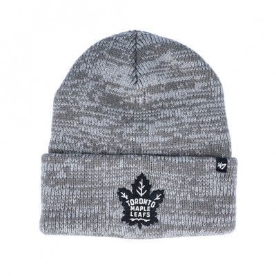 47 Brand - NHL Grå cuff Beanie - Toronto Maple Leafs Brain Freeze Dark Grey Cuff @ Hatstore