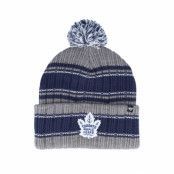 47 Brand - NHL Grå pom Beanie - Toronto Maple Leafs NHL Rexford 47 Cuff Dark Grey Pom @ Hatstore