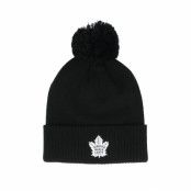 Adidas - NHL Svart pom Beanie - Toronto Maple Leafs NHL Cuffed Beanie Black Pom @ Hatstore