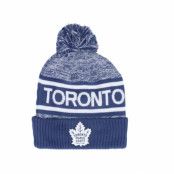 Fanatics - NHL Blå pom Beanie - Toronto Maple Leafs Authentic Pro Rink Trad Navy/Icy Blue Pom @ Hatstore