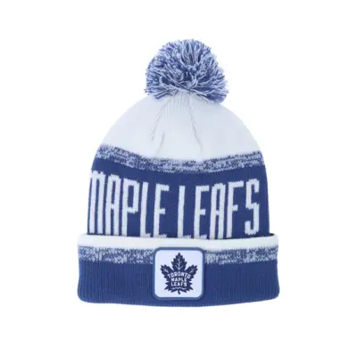 Fanatics - NHL Blå pom Beanie - Toronto Maple Leafs Thrive Blue/White Pom @ Hatstore