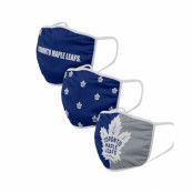 Foco - NHL Blå Mask - Toronto Maple Leafs 3-Pack NHL Navy Face Mask @ Hatstore