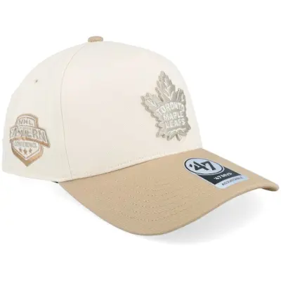 47 Brand - NHL Beige adjustable Keps - Hatstore Exclusive x Toronto Maple Leafs Sure Shot 47 Dt Natural/Tan A_frame Adjustable @ Hatstore