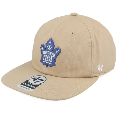 47 Brand - NHL Beige snapback Keps - Toronto Maple Leafs Linscott Captain Rl Khaki Snapback @ Hatstore