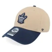 47 Brand - NHL Beige unconstructed Keps - Toronto Maple Leafs NHL Tone 47 Clean Up Khaki/Navy Dad Cap @ Hatstore