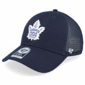 47 Brand - NHL Blå adjustable Keps - Toronto Maple Leafs Branson Mvp Navy/White Trucker @ Hatstore