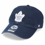 47 Brand - NHL Blå unconstructed Keps - Toronto Maple Leafs Clean Up Dad Cap Light Navy/White Adjustable @ Hatstore