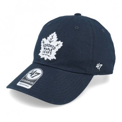 47 Brand - NHL Blå unconstructed Keps - Toronto Maple Leafs Clean Up Light Navy Dad Cap @ Hatstore