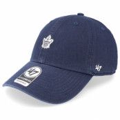 47 Brand - NHL Blå unconstructed Keps - Toronto Maple Leafs NHL Base Runner Clean Up Navy Dad Cap @ Hatstore