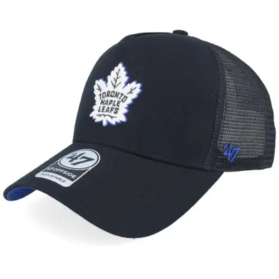47 Brand - NHL Svart trucker Keps - Toronto Maple Leafs NHL 47 Offside Black A-frame Trucker @ Hatstore