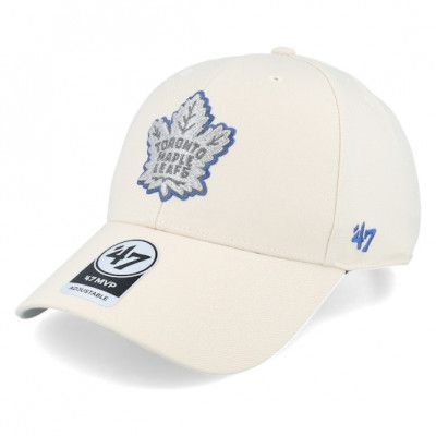 47 Brand - NHL Vit adjustable Keps - Toronto Maple Leafs NHL Metallic Mvp Natural Adjustable @ Hatstore