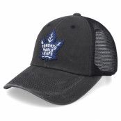 American Needle - NHL Svart trucker Keps - Toronto Maple Leafs Raglan Bones Black Trucker @ Hatstore