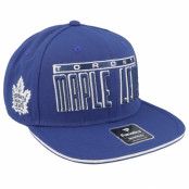 Fanatics - NHL Blå snapback Keps - Toronto Maple Leafs Gino Flat Brim Blue Cobalt/White Snapback @ Hatstore