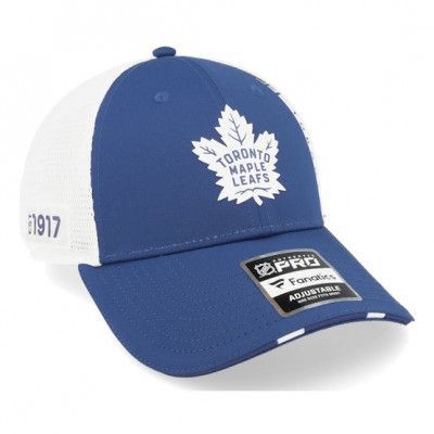 Fanatics - NHL Blå trucker Keps - Toronto Maple Leafs Authentic Pro Draft Podium Cobalt/White Trucker @ Hatstore