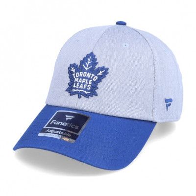 Fanatics - NHL Grå unconstructed Keps - Toronto Maple Leafs Grey Marl Unstructured Sports Grey/Blue Dad Cap @ Hatstore