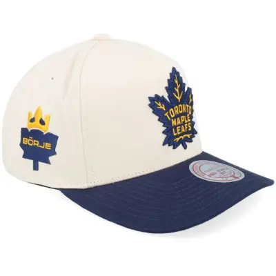 Mitchell&Ness - NHL Beige adjustable Keps - Hatstore Exclusive x Toronto Maple Leafs Pro Crown Cream/Navy A-frame Adjustable @ Hatstore