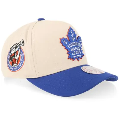 Mitchell&Ness - NHL Beige adjustable Keps - Hatstore Exclusive x Toronto Maple Leafs Pro Crown Stone/Blue A-Frame Adjustable @ Hatstore