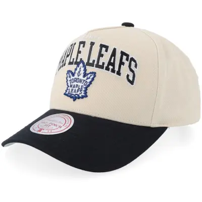 Mitchell&Ness - NHL Beige adjustable Keps - Toronto Maple Leafs Pro Crown NHL Sand/Black/Grey A-frame Adjustable @ Hatstore