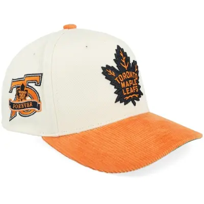 Mitchell&Ness - NHL Beige adjustable Keps - Toronto Maple Leafs Sunset Pro Crown Sand/Orange Adjustable @ Hatstore