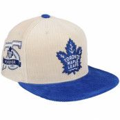 Mitchell&Ness - NHL Beige fitted Keps - Toronto Maple Leafs Team Cord Off White/Blue Fitted @ Hatstore