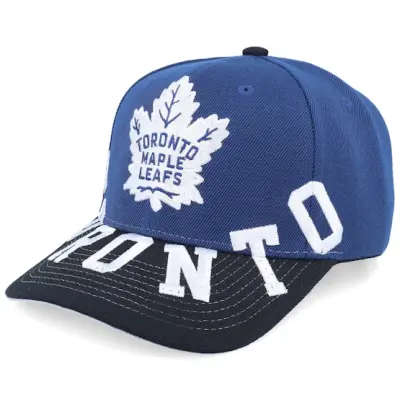 Mitchell&Ness - NHL Blå adjustable Keps - Toronto Maple Leafs Underarch Pro Navy/Black Adjustable @ Hatstore