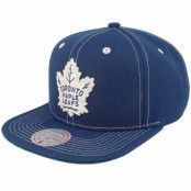 Mitchell&Ness - NHL Blå snapback Keps - Toronto Maple Leafs Contrast Natural Blue Snapback @ Hatstore