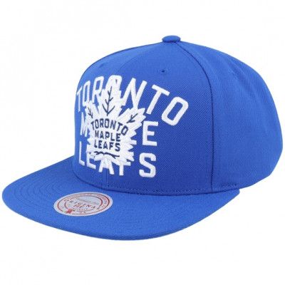 Mitchell&Ness - NHL Blå snapback Keps - Toronto Maple Leafs Full Frontal Blue Snapback @ Hatstore