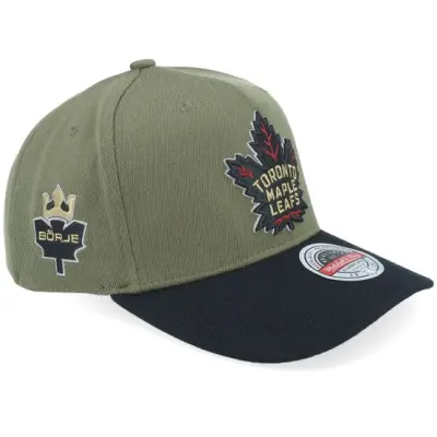 Mitchell&Ness - NHL Grön adjustable Keps - Hatstore Exclusive x Toronto Maple Leafs Olive/Black A-Frame Adjustable @ Hatstore