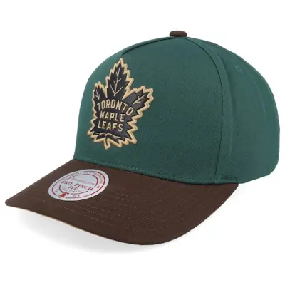 Mitchell&Ness - NHL Grön adjustable Keps - Hatstore Exclusive x Toronto Maple Leafs Pro Crown Dark Green/Brown A-frame Adjustable @ Hatstore