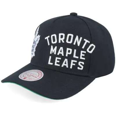 Mitchell&Ness - NHL Svart adjustable Keps - Toronto Maple Leafs Busted Pro Black A-Frame Adjustable @ Hatstore
