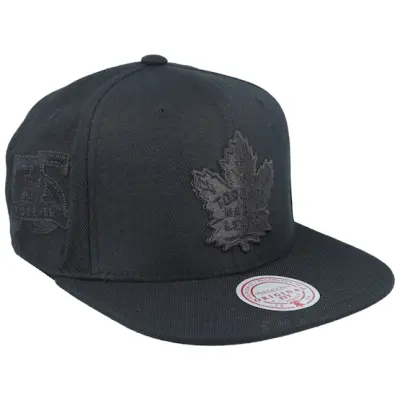 Mitchell&Ness - NHL Svart snapback Keps - Toronto Maple Leafs Black Pearl Black Snapback @ Hatstore