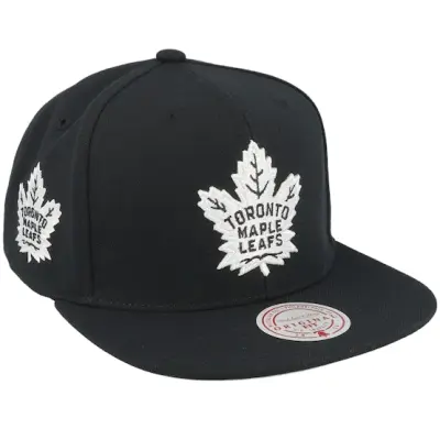 Mitchell&Ness - NHL Svart snapback Keps - Toronto Maple Leafs Evergreen Black White Cap Black Snapback @ Hatstore