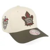 Mitchell&Ness - NHL Vit adjustable Keps - Hatstore Exclusive x Toronto Maple Leafs Pro Crown White/Brown A-frame Adjustable @ Hatstore