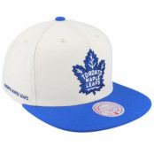 Mitchell&Ness - NHL Vit snapback Keps - Toronto Maple Leafs Vintage Off White/Blue Snapback @ Hatstore