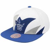 Mitchell&Ness - NHL Vit snapback Keps - Toronto Maple Leafs Vintage Sharktooth White/Blue Snapback @ Hatstore