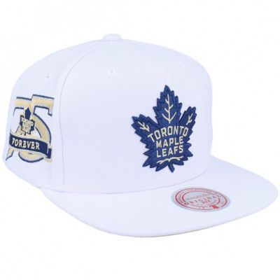 Mitchell&Ness - NHL Vit snapback Keps - Toronto Maple Leafs Winter White White Snapback @ Hatstore
