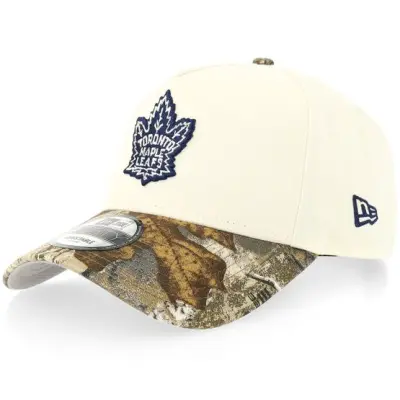 New Era - NHL Beige adjustable Keps - Hatstore Exclusive x Toronto Maple Leafs 9FORTY Chrome/Real Tree A-Frame Adjustable @ Hatstore