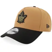 New Era - NHL Beige adjustable Keps -"Hatstore Exclusive x Toronto Maple Leafs 9FORTY Light Bronze/Black A-Frame Adjustable"@ Hatstore