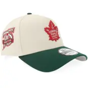 New Era - NHL Beige adjustable Keps - Hatstore Exclusive x Toronto Maple Leafs 9FORTY Stone/Dark Green 75 A-frame Adjustable @ Hatstore