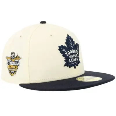 New Era - NHL Beige fitted Keps - Hatstore Exclusive x Toronto Maple Leafs 59FIFTY Stadium Series Chrome/Navy Fitted @ Hatstore
