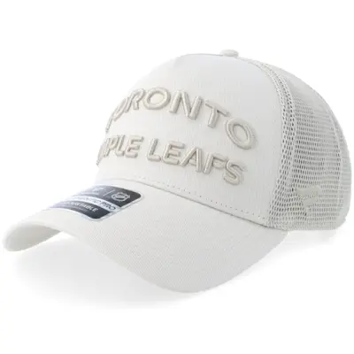 New Era - NHL Beige trucker Keps - Toronto Maple Leafs Authentic Pro Road Moonstruck A-frame Trucker @ Hatstore