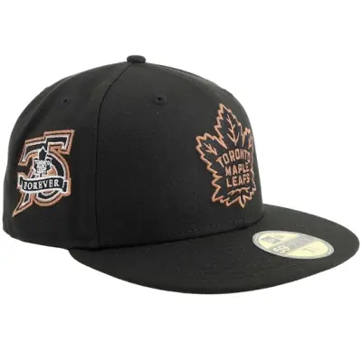 New Era - NHL Svart fitted Keps - Toronto Maple Leafs 59FIFTY 75th Anniversary Black/Bronze Fitted @ Hatstore