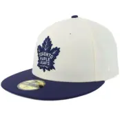 New Era - NHL Vit fitted Keps - Hatstore Exclusive x Toronto Maple Leafs 59FIFTY 75 Chrome/Light Navy Fitted @ Hatstore