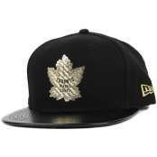 New Era - Toronto Maple Leafs Fabric Mix Black/Gold 9Fifty Snapback (S/M)