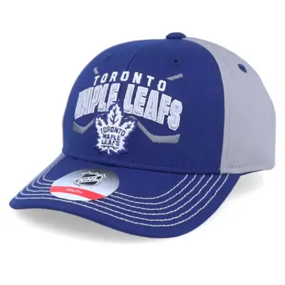 Outerstuff - NHL Blå adjustable Keps - Kids Toronto Maple Leafs Fan Faceoff Blue/Grey Adjustable @ Hatstore