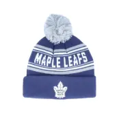 Outerstuff - NHL Blå pom Beanie - Toronto Maple Leafs Jacquard cuffed knit Navy/Grey Pom @ Hatstore